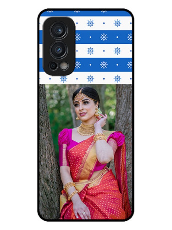 Custom OnePlus Nord 2 5G Custom Metal Phone CaseSnow Pattern Design