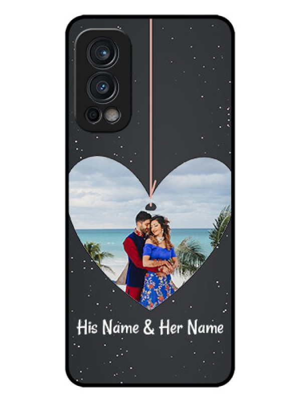 Custom OnePlus Nord 2 5G Custom Metal Phone CaseHanging Heart Design