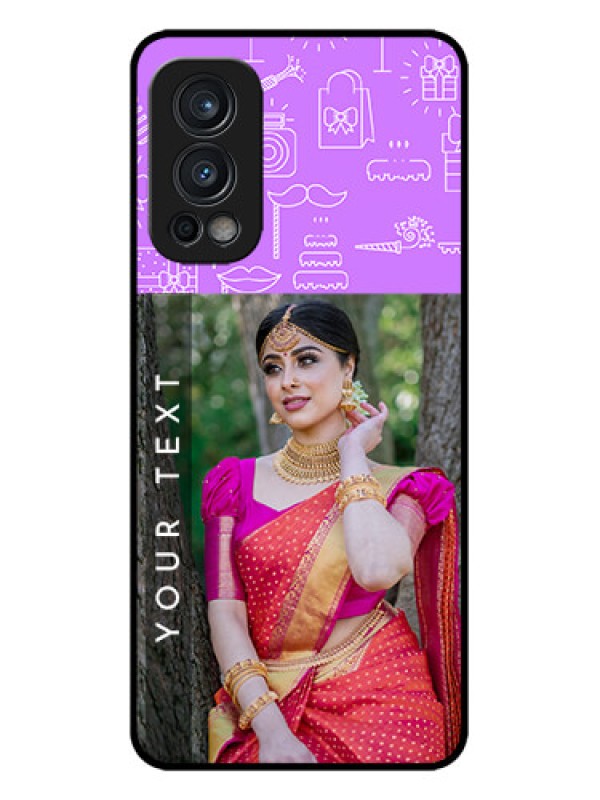 Custom OnePlus Nord 2 5G Custom Metal Phone CaseBirthday Icons Design