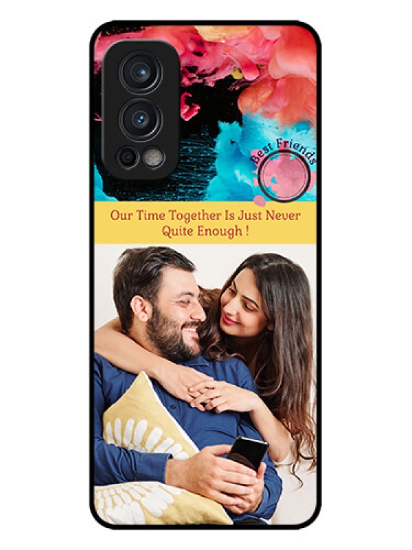 Custom OnePlus Nord 2 5G Custom Metal Phone CaseQuote With Acrylic Painting Design