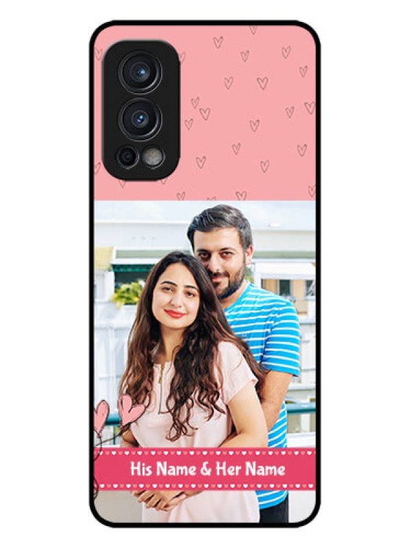 Custom OnePlus Nord 2 5G Custom Metal Phone CaseLove Design Peach Color