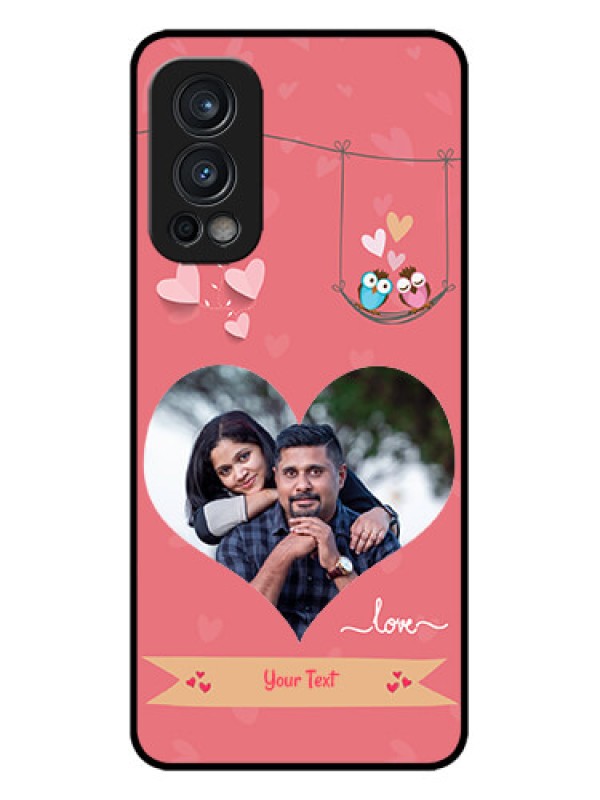 Custom OnePlus Nord 2 5G Custom Metal Phone CasePeach Color Love Design