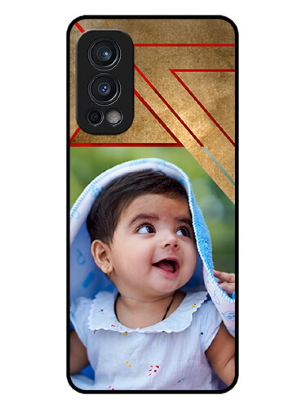 Custom OnePlus Nord 2 5G Custom Metal Phone CaseGradient Abstract Texture Design