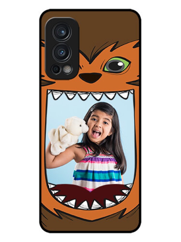 Custom OnePlus Nord 2 5G Custom Metal Phone CaseOwl Monster Back Case Design