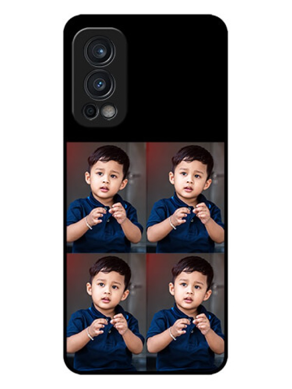 Custom OnePlus Nord 2 5G Custom Metal Phone Case4 Image Holder Design