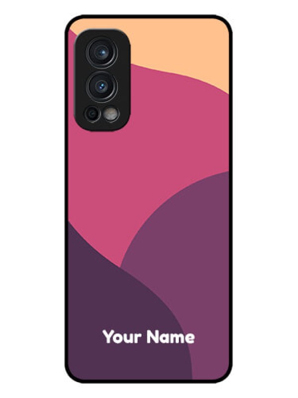 Custom OnePlus Nord 2 5G Custom Metal Phone CaseMixed Multi - Colour Abstract Art Design
