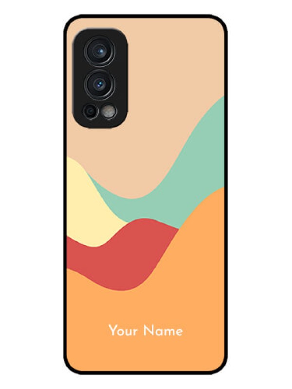 Custom OnePlus Nord 2 5G Custom Metal Phone CaseOcean Waves Multi - Colour Design