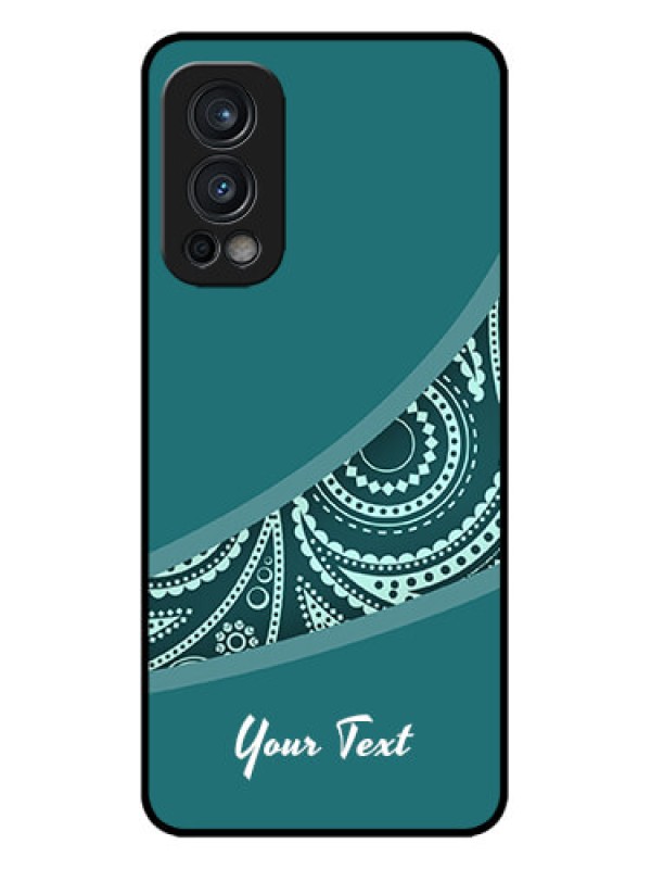 Custom OnePlus Nord 2 5G Custom Metal Phone CaseSemi Visible Floral Design