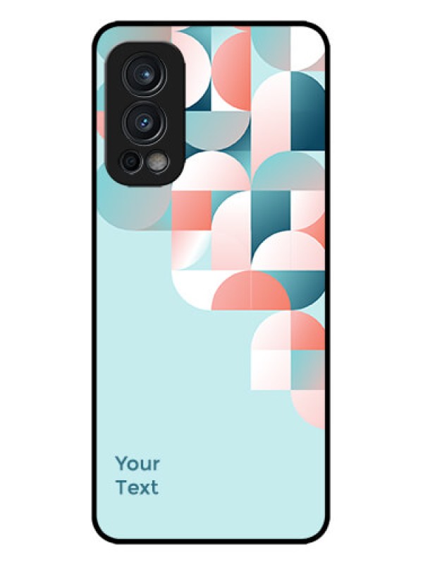 Custom OnePlus Nord 2 5G Custom Metal Phone CaseStylish Semi - Circle Pattern Design
