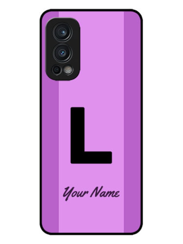 Custom OnePlus Nord 2 5G Custom Metal Phone CaseTricolor Custom Text Design