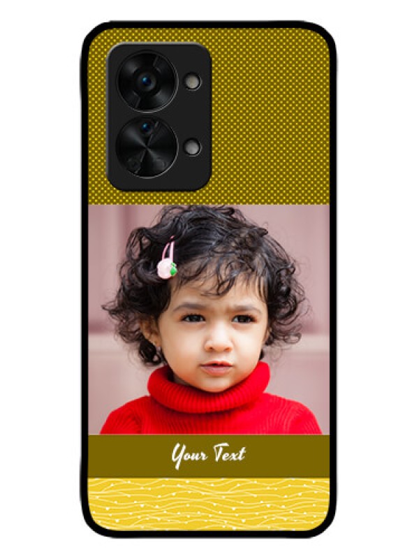 Custom OnePlus Nord 2T 5G Custom Metal Phone CaseSimple Green Color Design