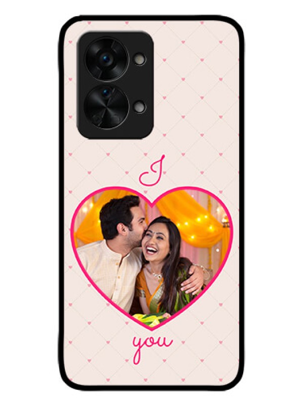 Custom OnePlus Nord 2T 5G Custom Metal Phone CaseHeart Shape Design