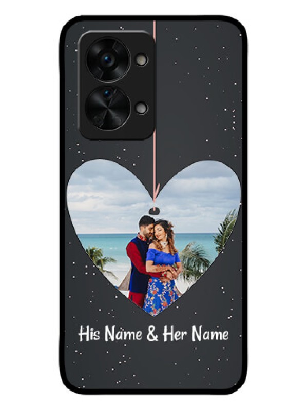 Custom OnePlus Nord 2T 5G Custom Metal Phone CaseHanging Heart Design