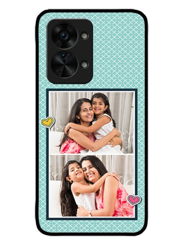 Custom OnePlus Nord 2T 5G Custom Metal Phone Case2 Image Holder With Pattern Design
