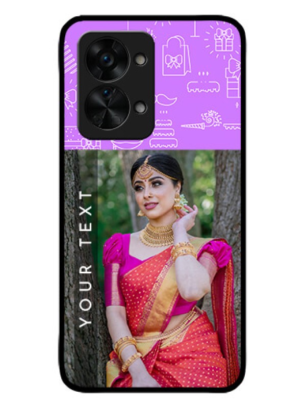 Custom OnePlus Nord 2T 5G Custom Metal Phone CaseBirthday Icons Design