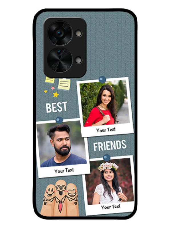 Custom OnePlus Nord 2T 5G Custom Metal Phone CaseSticky Frames And Friendship Design