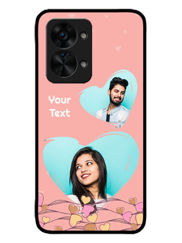 Custom OnePlus Nord 2T 5G Custom Metal Phone CaseLove Doodle Design