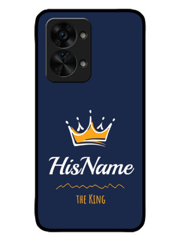 Custom OnePlus Nord 2T 5G Custom Metal Phone CaseKing With Name Design
