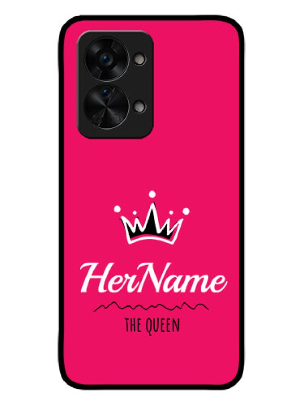 Custom OnePlus Nord 2T 5G Custom Metal Phone CaseQueen With Name Design