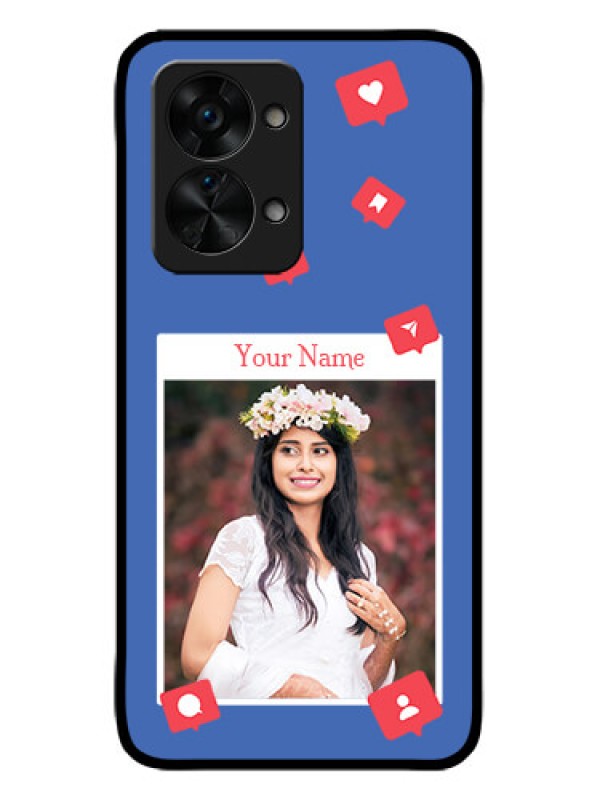 Custom OnePlus Nord 2T 5G Custom Metal Phone CaseLike Share And Comment Design