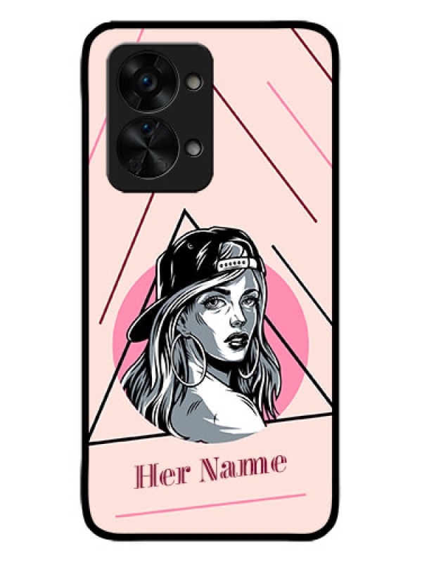 Custom OnePlus Nord 2T 5G Custom Metal Phone CaseRockstar Girl Design