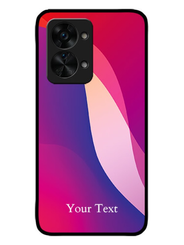 Custom OnePlus Nord 2T 5G Custom Metal Phone CaseDigital Abstract Overlap Design