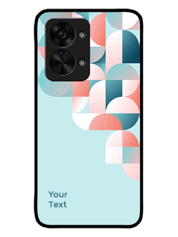 Custom OnePlus Nord 2T 5G Custom Metal Phone CaseStylish Semi - Circle Pattern Design