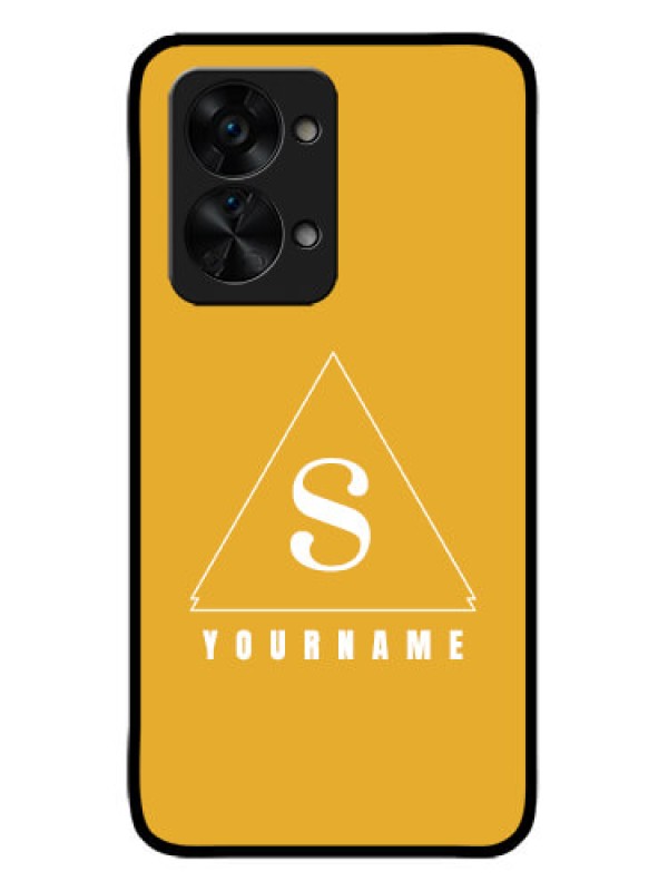 Custom OnePlus Nord 2T 5G Custom Metal Phone CaseSimple Triangle Design