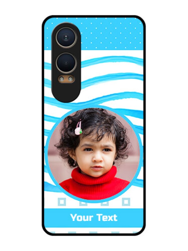 Custom OnePlus Nord Ce 4 Lite 5G Custom Metal Phone CaseSimple Blue Case Design