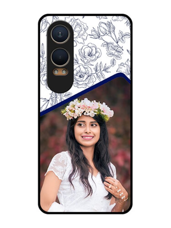 Custom OnePlus Nord Ce 4 Lite 5G Custom Metal Phone CaseClassy Floral Design