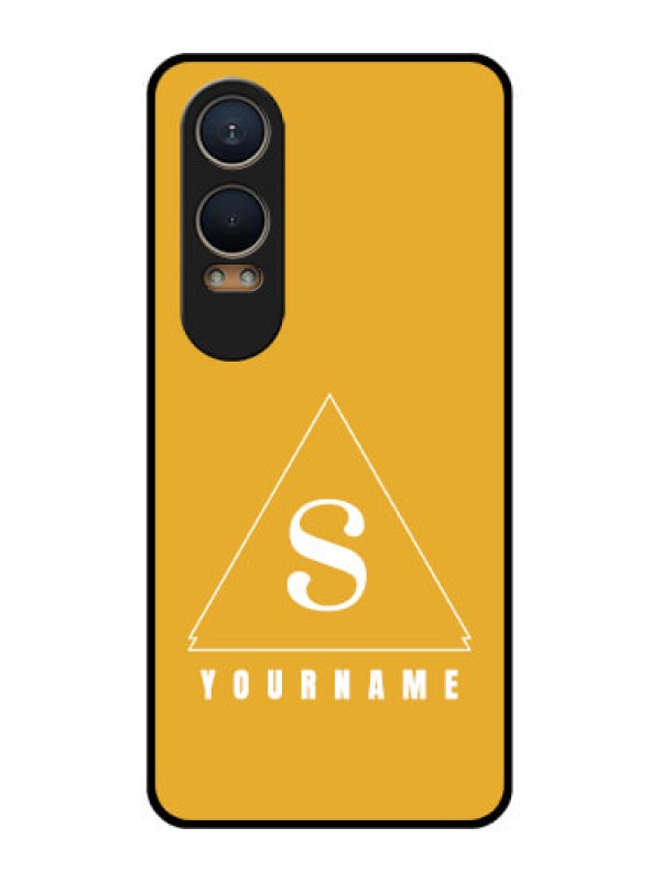 Custom OnePlus Nord Ce 4 Lite 5G Custom Metal Phone CaseSimple Triangle Design