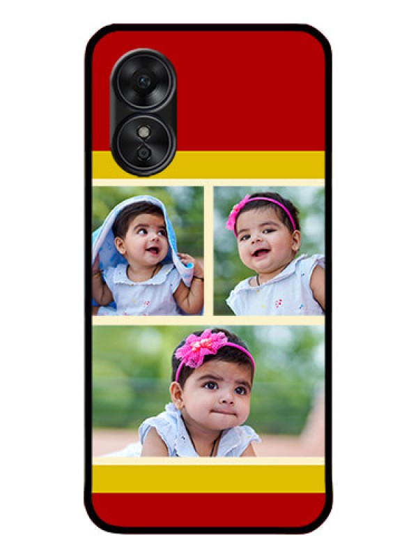 Custom Oppo A17 Custom Metal Phone CaseMultiple Pic Upload Design