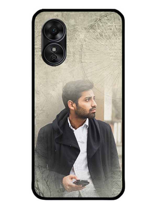 Custom Oppo A17 Custom Metal Phone CaseWith Vintage Design