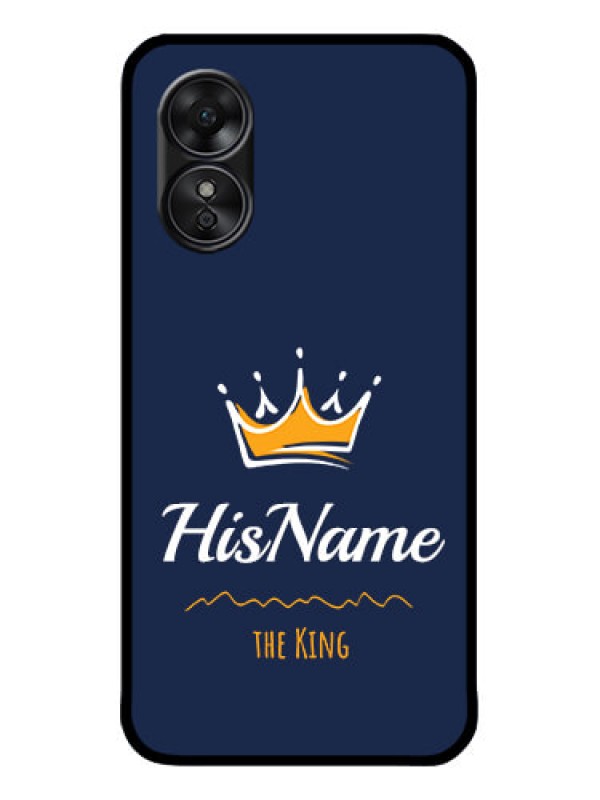 Custom Oppo A17 Custom Metal Phone CaseKing With Name Design
