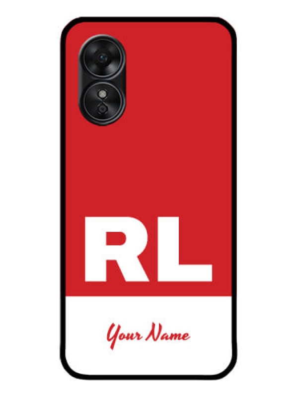 Custom Oppo A17 Custom Metal Phone CaseDual Tone Custom Text Design