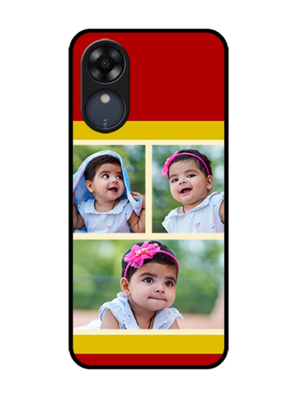 Custom Oppo A17k Custom Metal Phone Case - Multiple Pic Upload Design