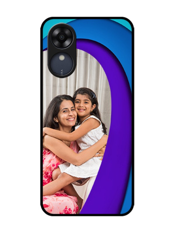 Custom Oppo A17k Custom Metal Phone Case - Simple Pattern Design