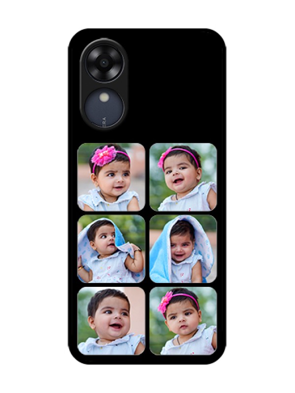 Custom Oppo A17k Custom Metal Phone Case - Multiple Pictures Design