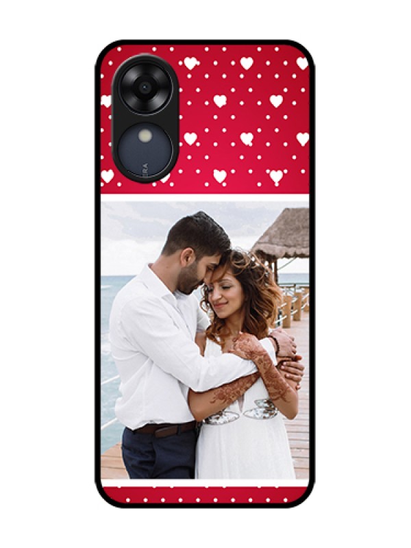 Custom Oppo A17k Custom Metal Phone Case - Hearts Mobile Case Design