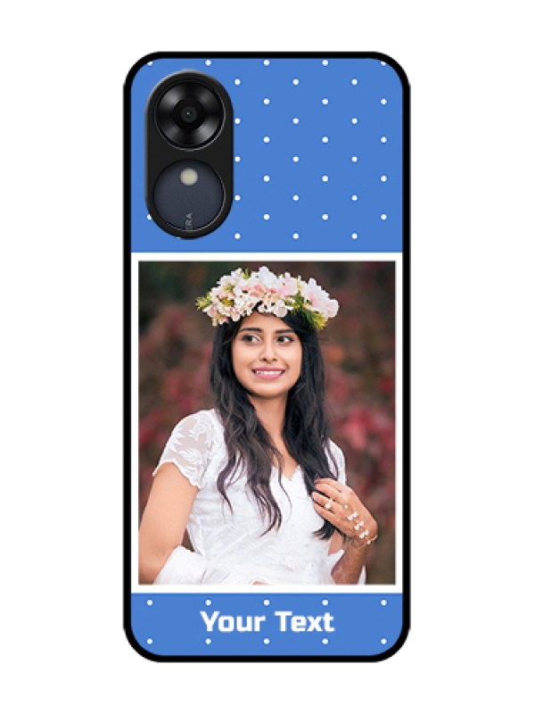 Custom Oppo A17k Custom Metal Phone Case - Polka Dots Design