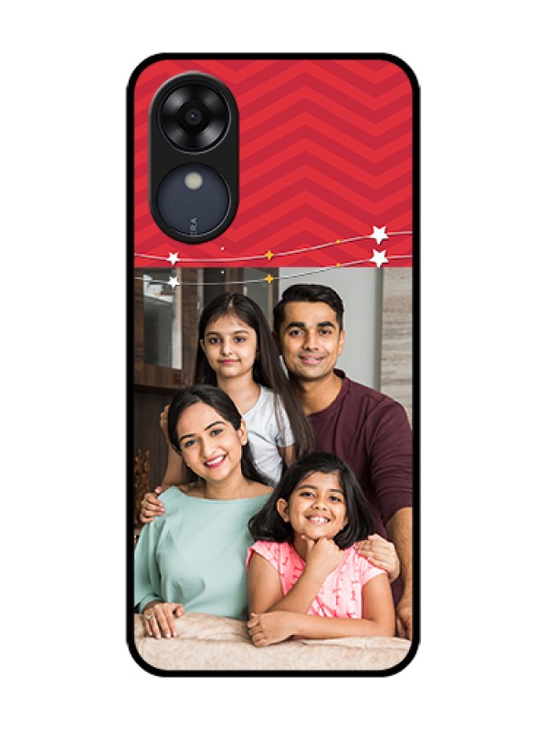 Custom Oppo A17k Custom Metal Phone Case - Happy Family Design