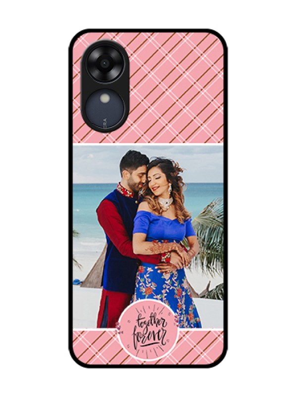 Custom Oppo A17k Custom Metal Phone Case - Together Forever Design