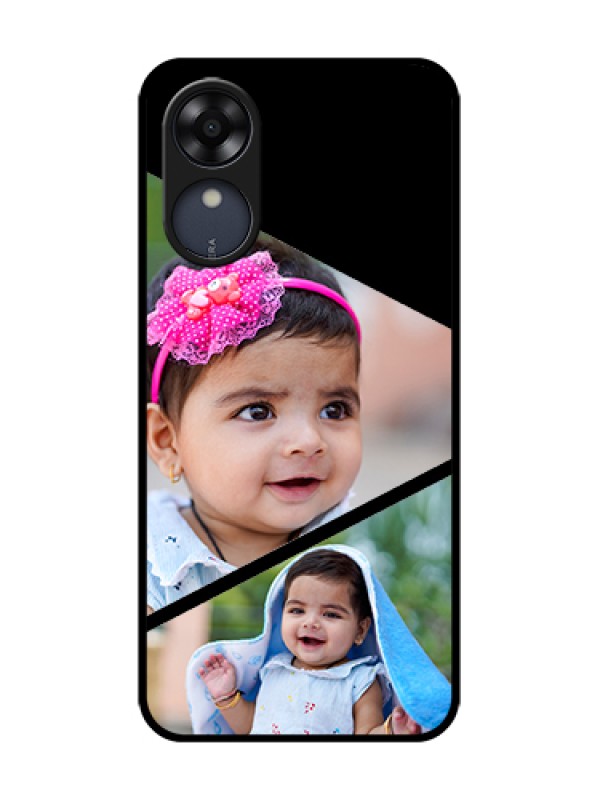 Custom Oppo A17k Custom Metal Phone Case - Semi Cut Design
