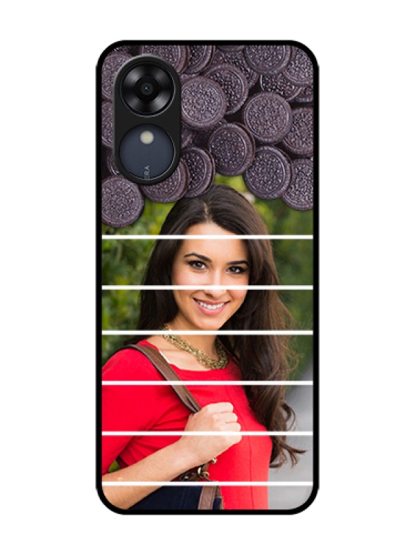 Custom Oppo A17k Custom Metal Phone Case - With Oreo Biscuit Design