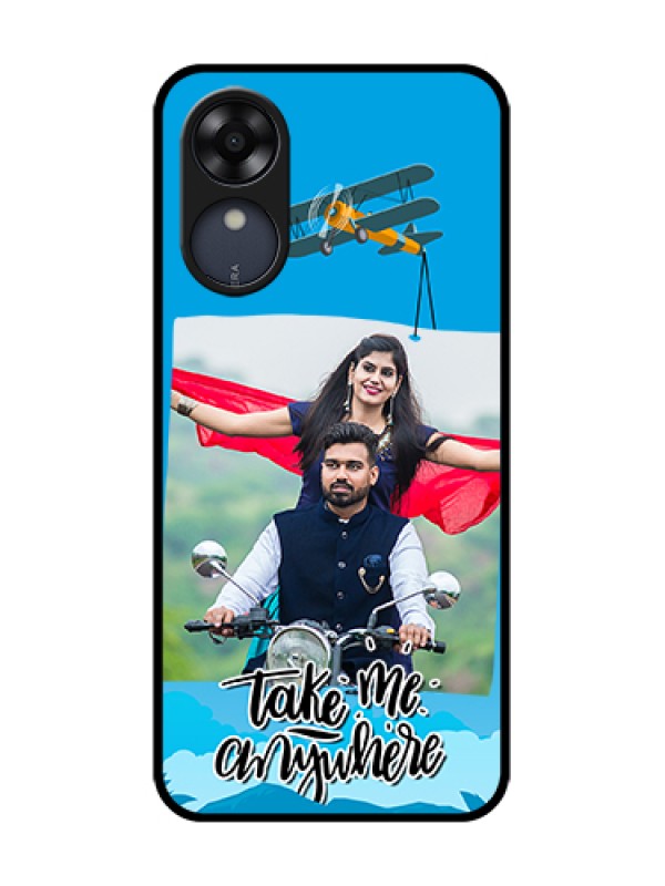 Custom Oppo A17k Custom Metal Phone Case - Traveller Design