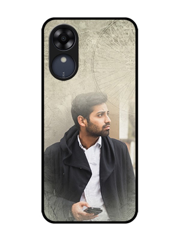 Custom Oppo A17k Custom Metal Phone Case - With Vintage Design