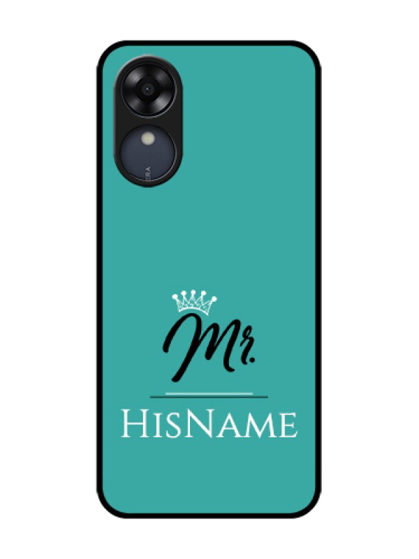 Custom Oppo A17k Custom Metal Phone Case - Mr With Name Design