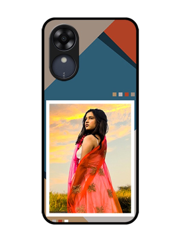 Custom Oppo A17k Custom Metal Phone Case - Retro Color Pallet Design