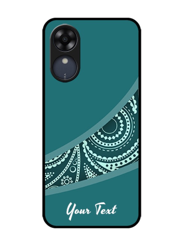 Custom Oppo A17k Custom Metal Phone Case - Semi Visible Floral Design