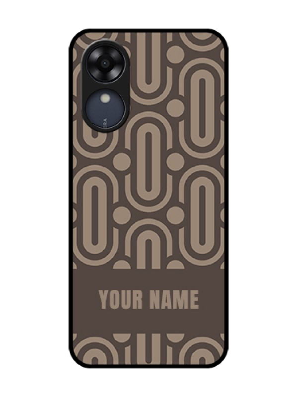 Custom Oppo A17k Custom Metal Phone Case - Captivating Zero Pattern Design